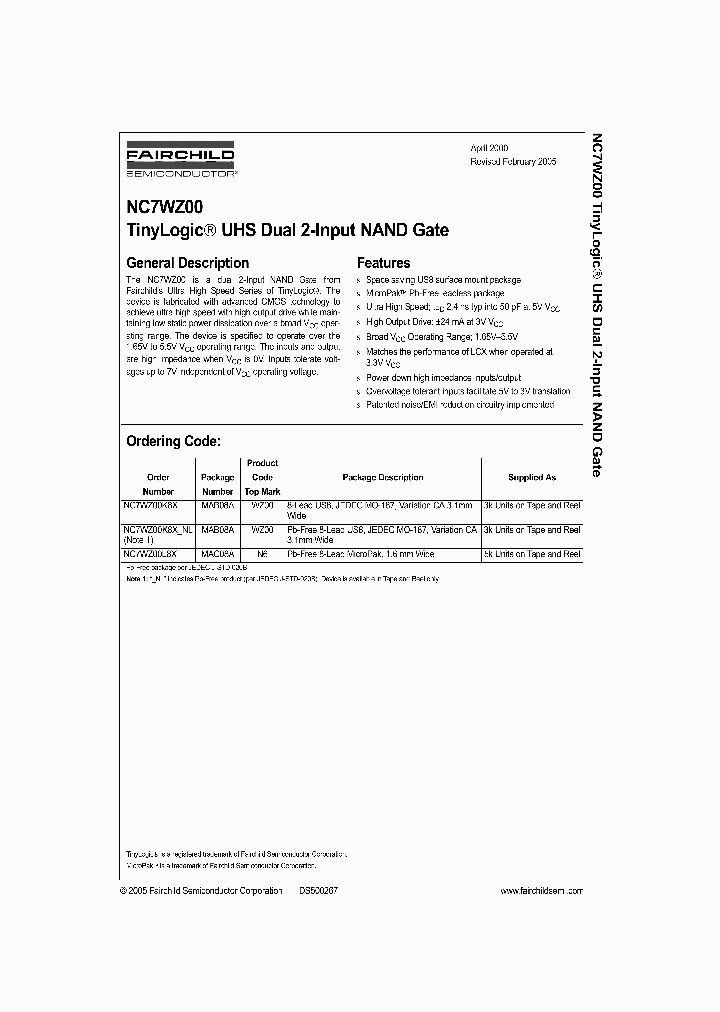 NC7WZ0005_1287647.PDF Datasheet