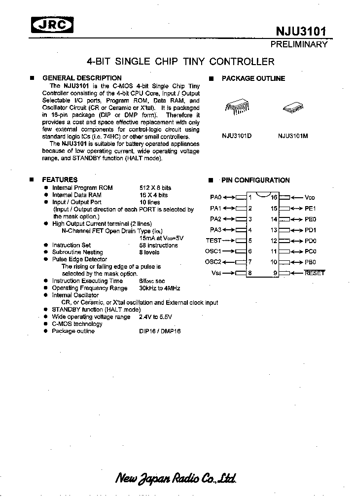 NJU3101M_1289038.PDF Datasheet