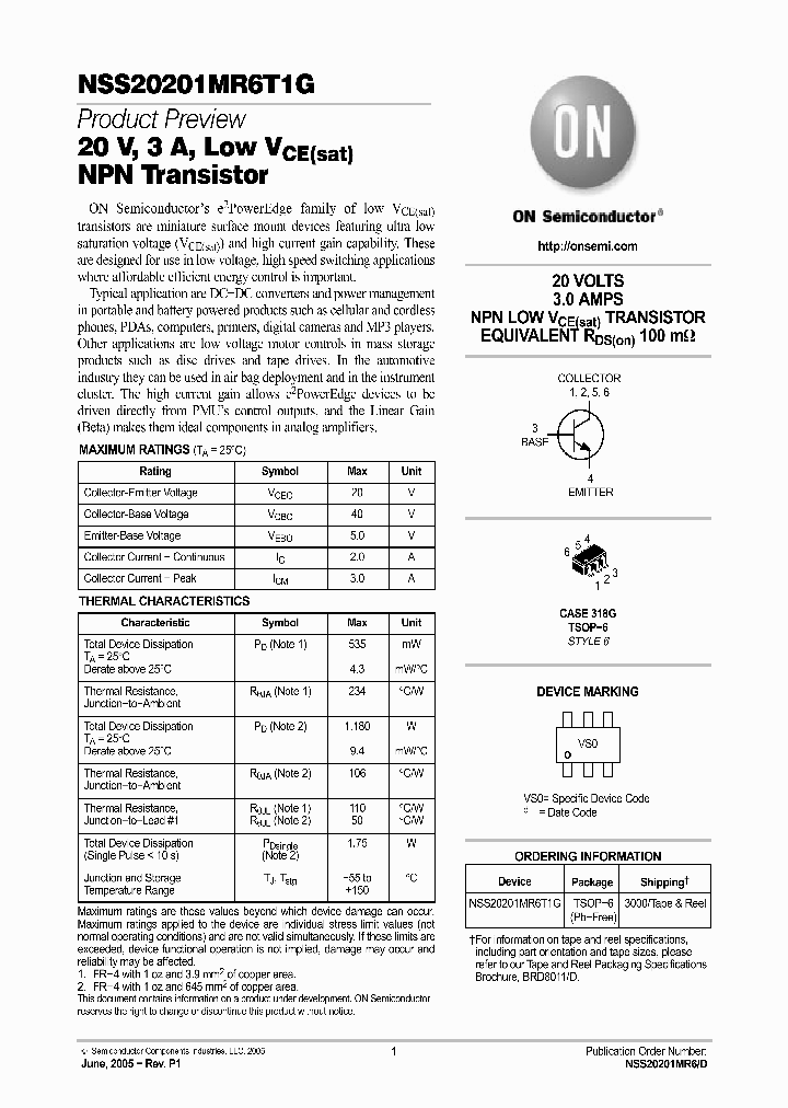 NSS20201MR6T1G_1289798.PDF Datasheet