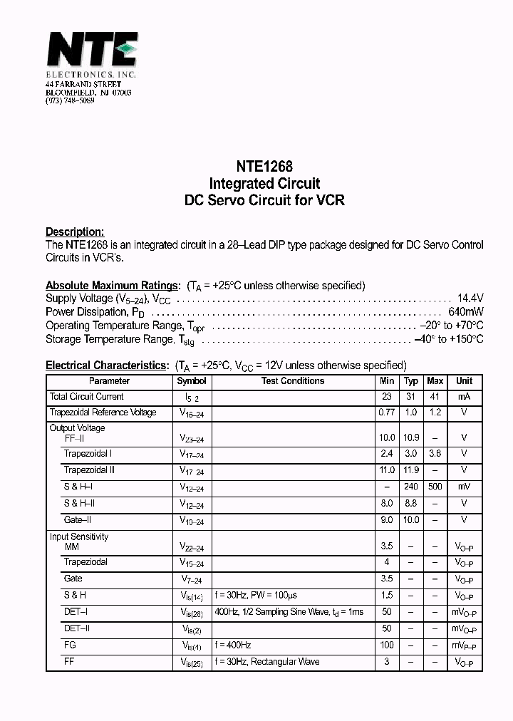 NTE1268_1290057.PDF Datasheet