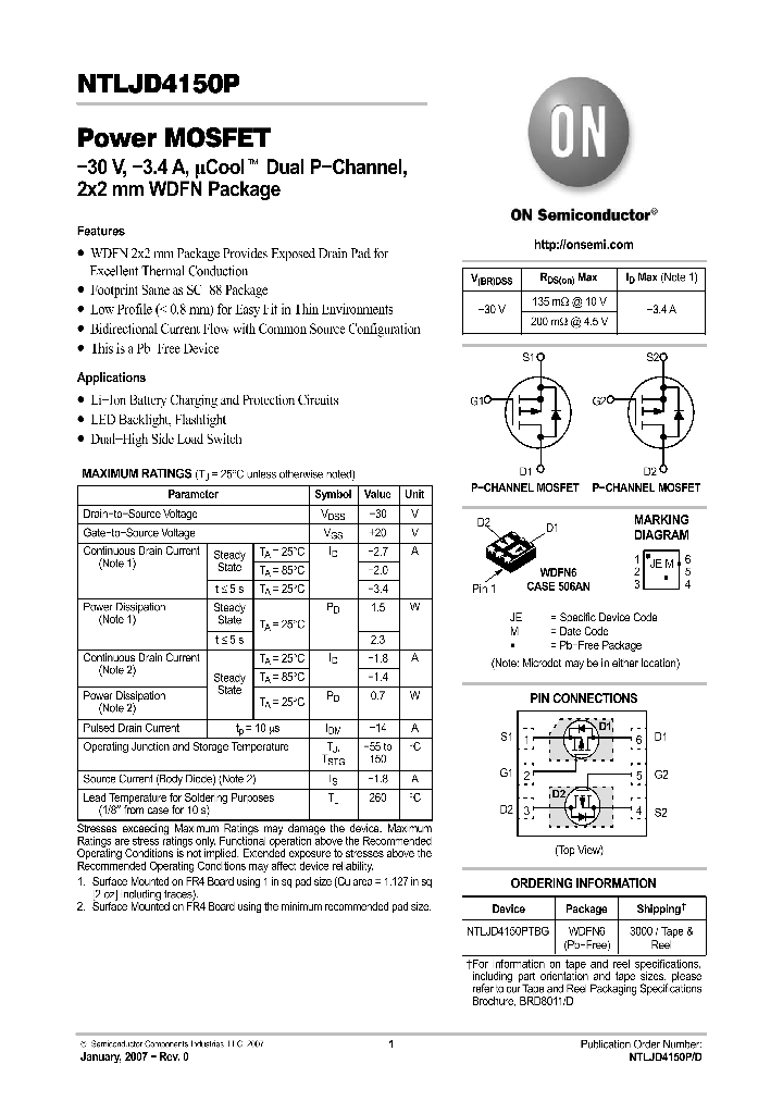 NTLJD4150P_1120974.PDF Datasheet