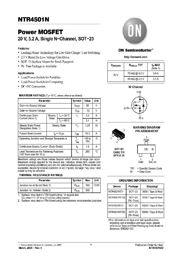 NTR4501N_810593.PDF Datasheet