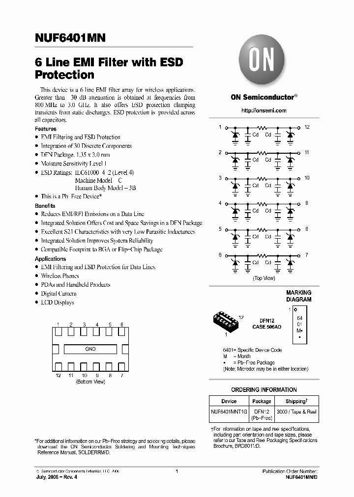 NUF6401MN06_1291590.PDF Datasheet