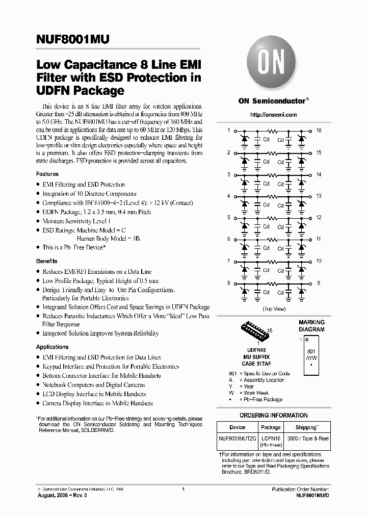 NUF8001MU_1108692.PDF Datasheet