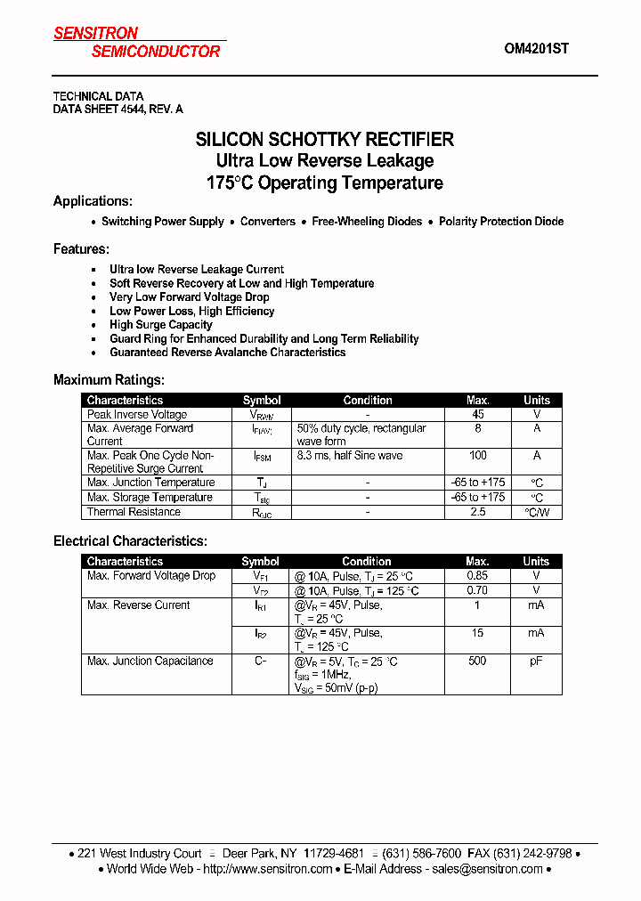 OM4201ST_1291913.PDF Datasheet