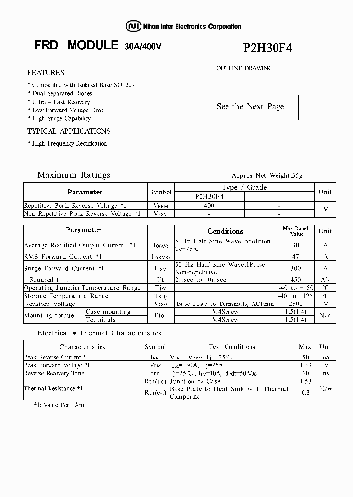 P2H30F4_1292877.PDF Datasheet