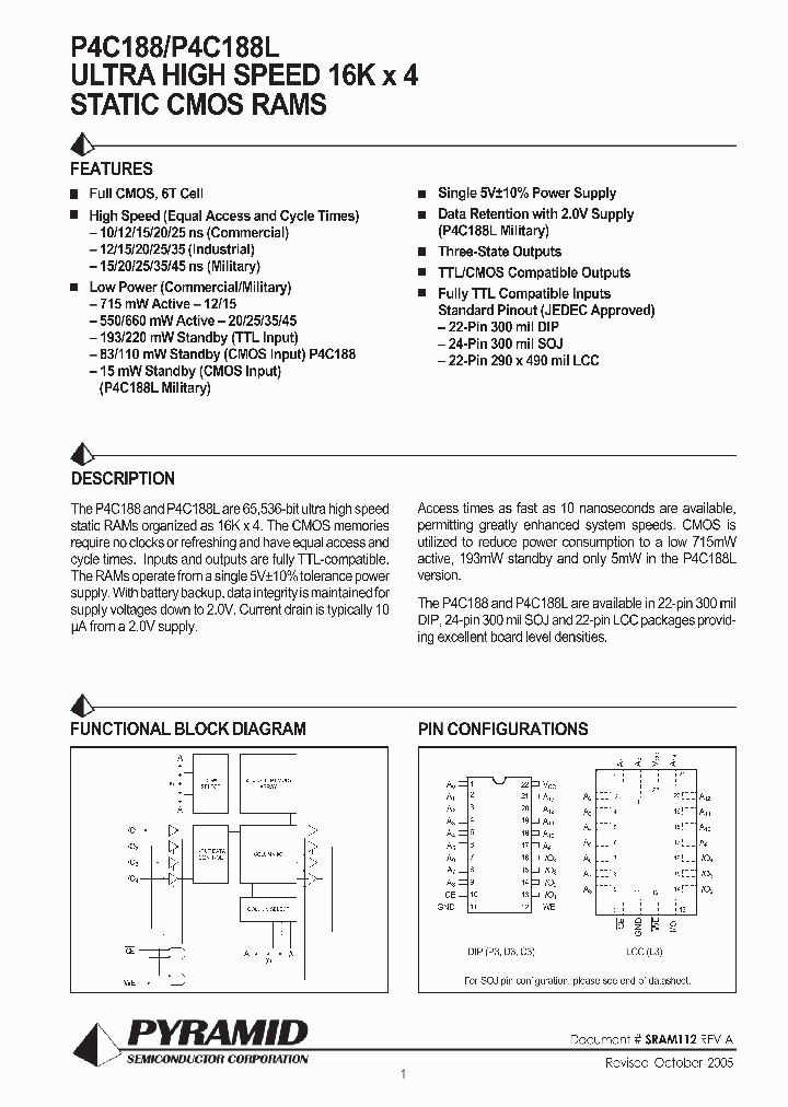 P4C188-15PC_1129754.PDF Datasheet