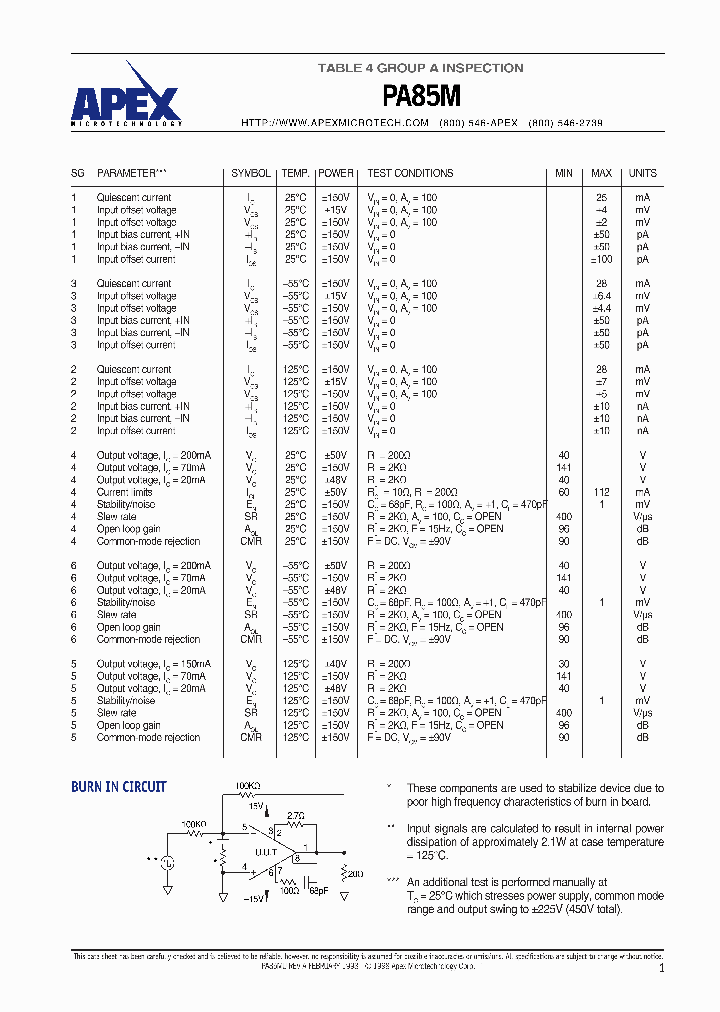 PA85M_1293443.PDF Datasheet