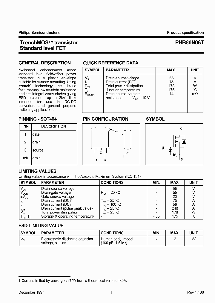 PHB80N06T_1295441.PDF Datasheet