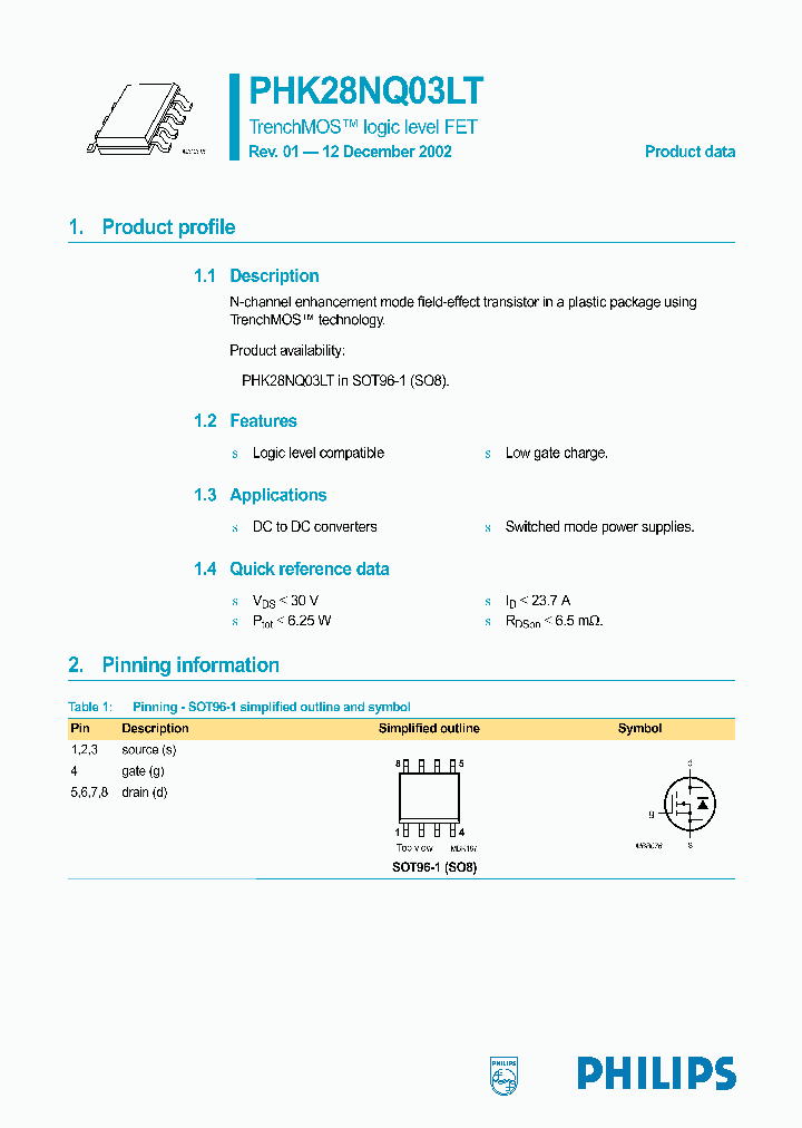 PHK28NQ03LT_1018067.PDF Datasheet