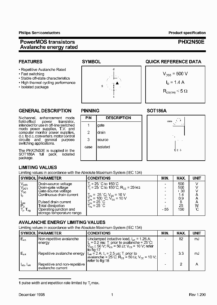 PHX2N50E_1295682.PDF Datasheet