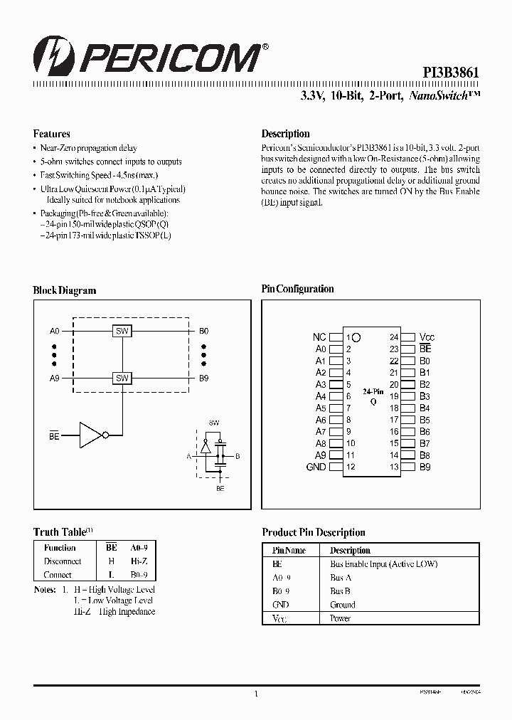 PI3B3861_1109856.PDF Datasheet