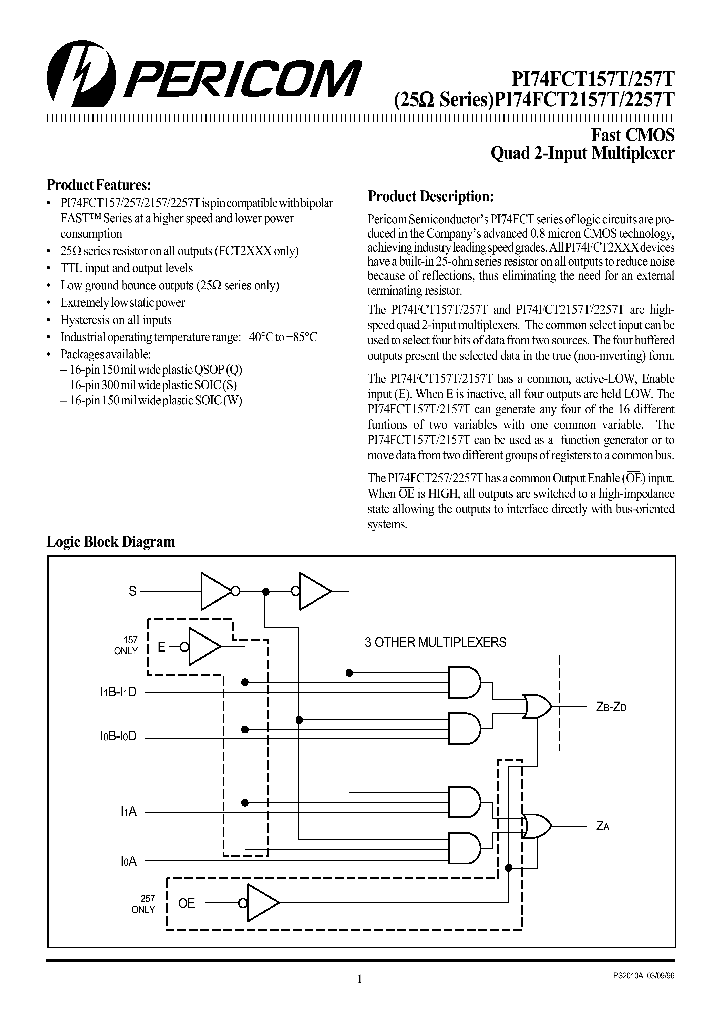 PI74FCT157T_903423.PDF Datasheet