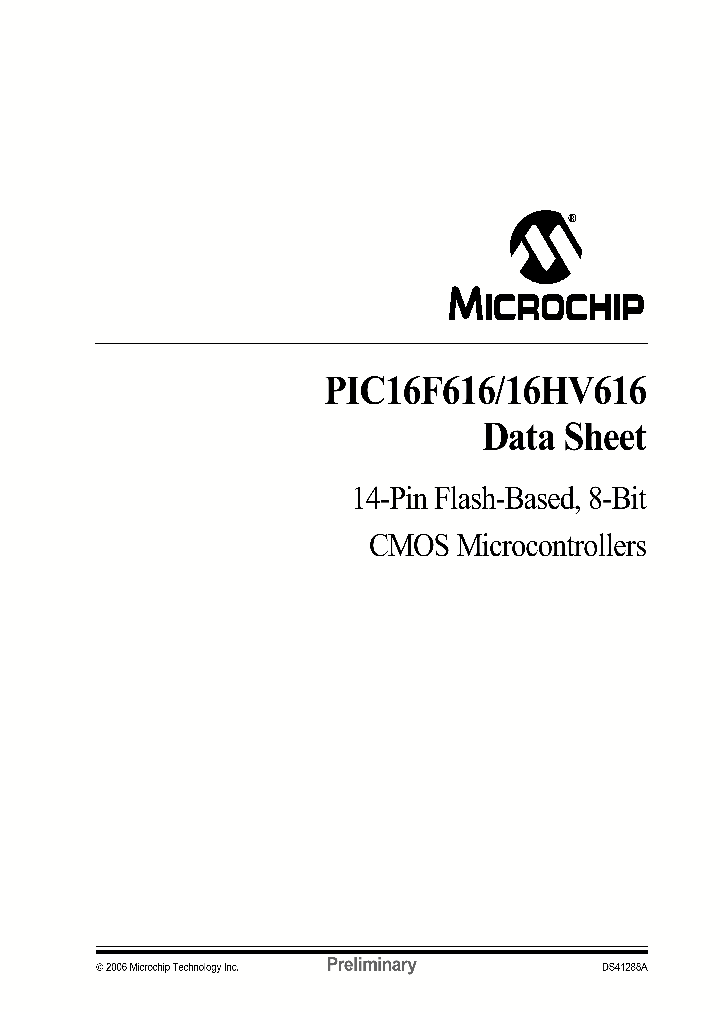 PIC16F616_1026402.PDF Datasheet