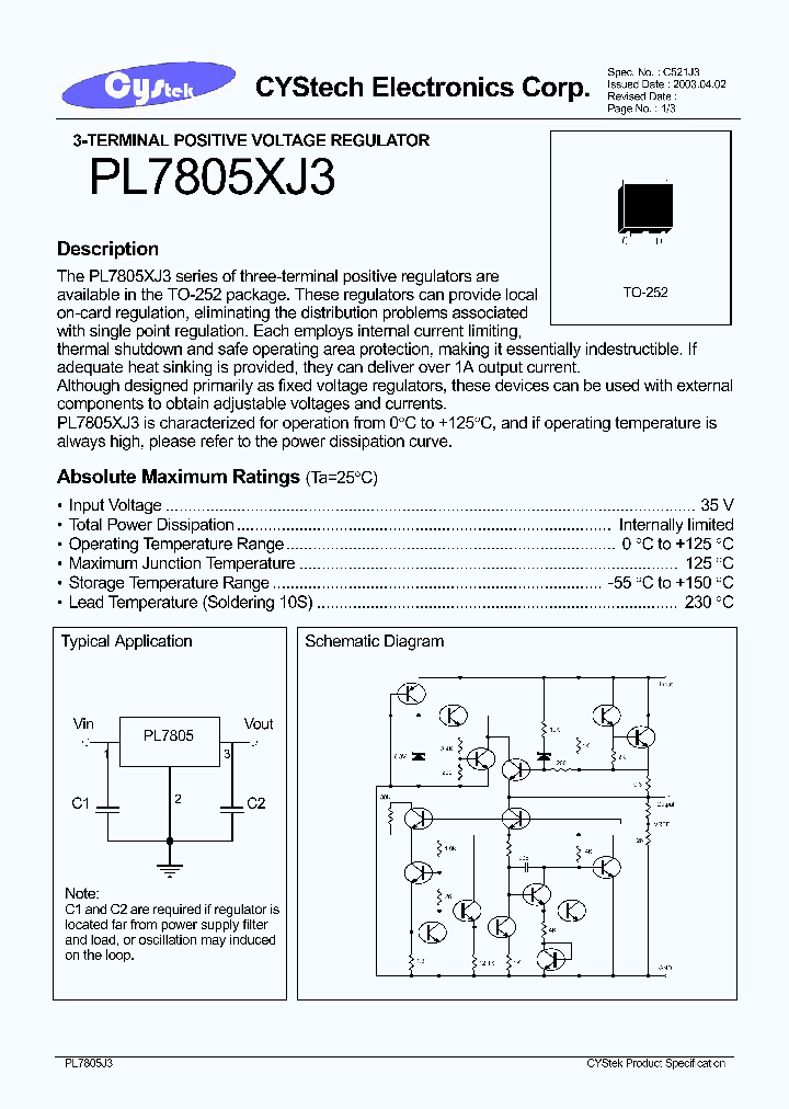 PL7805XJ3_1296424.PDF Datasheet