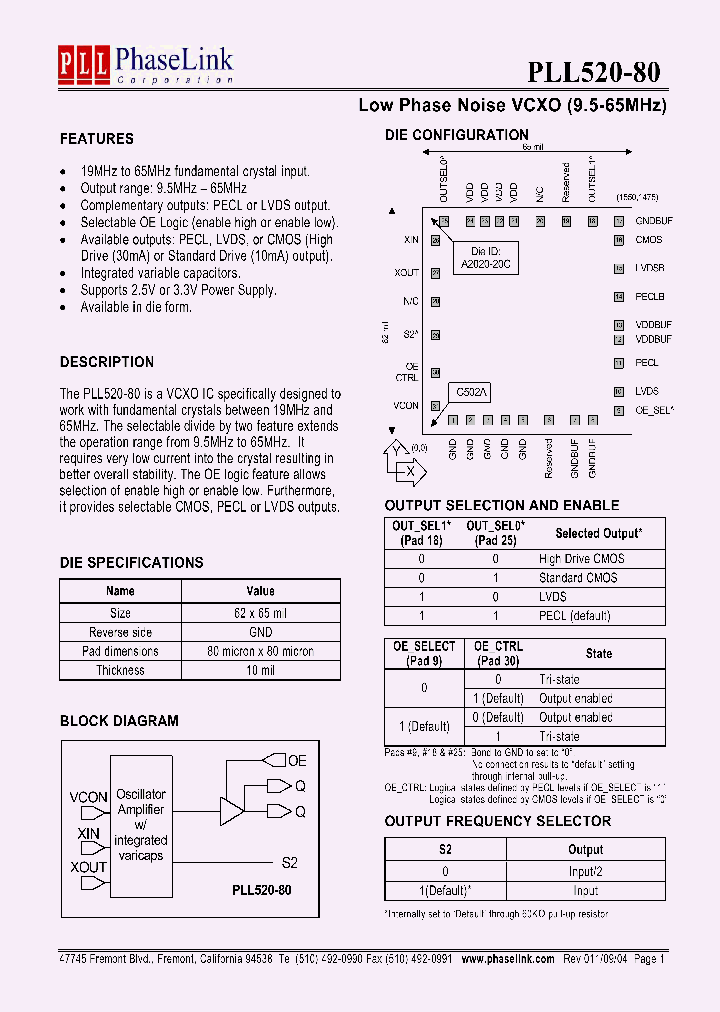 PLL520-80_1296528.PDF Datasheet