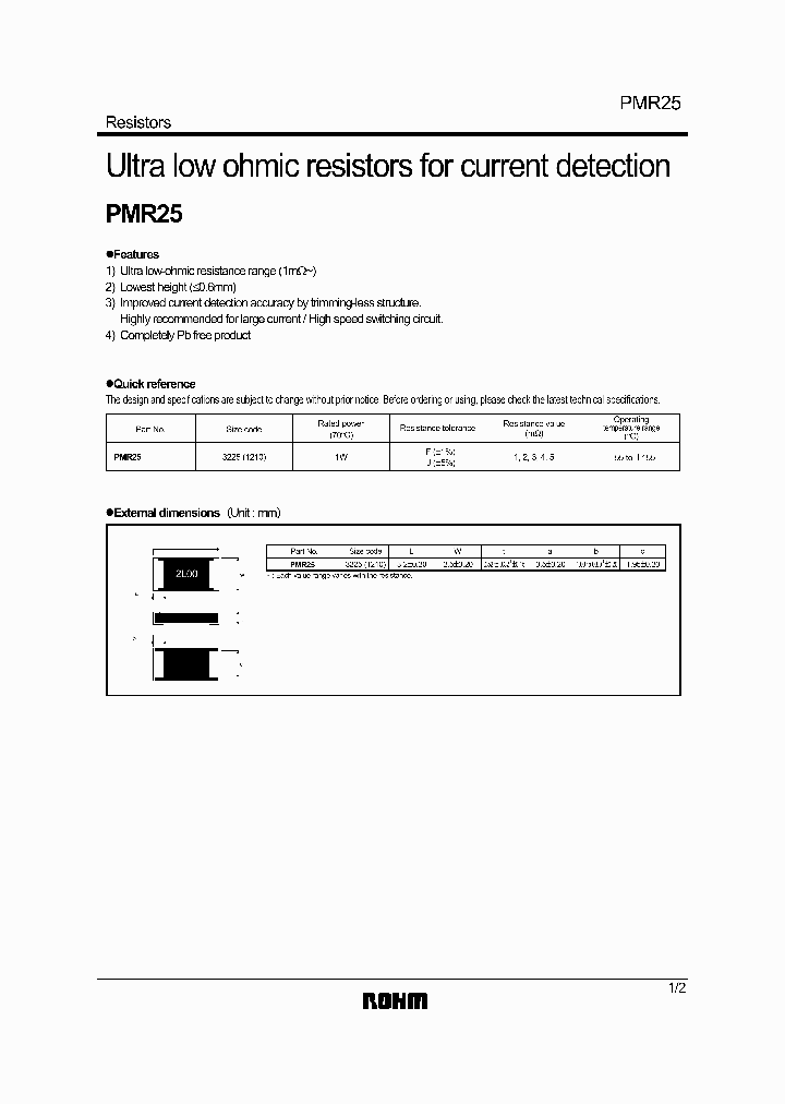 PMR25_1297025.PDF Datasheet