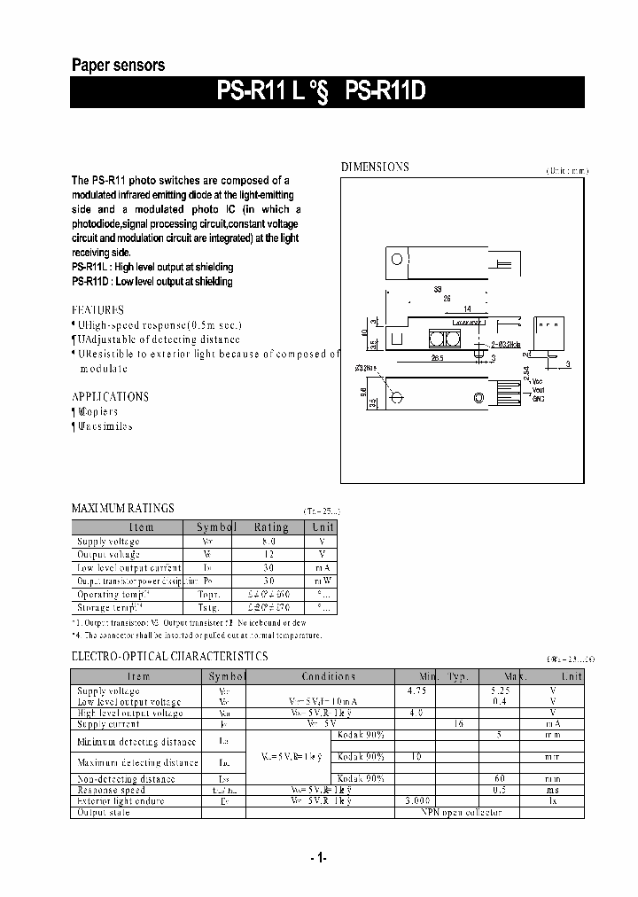 PS-R11L_1297904.PDF Datasheet