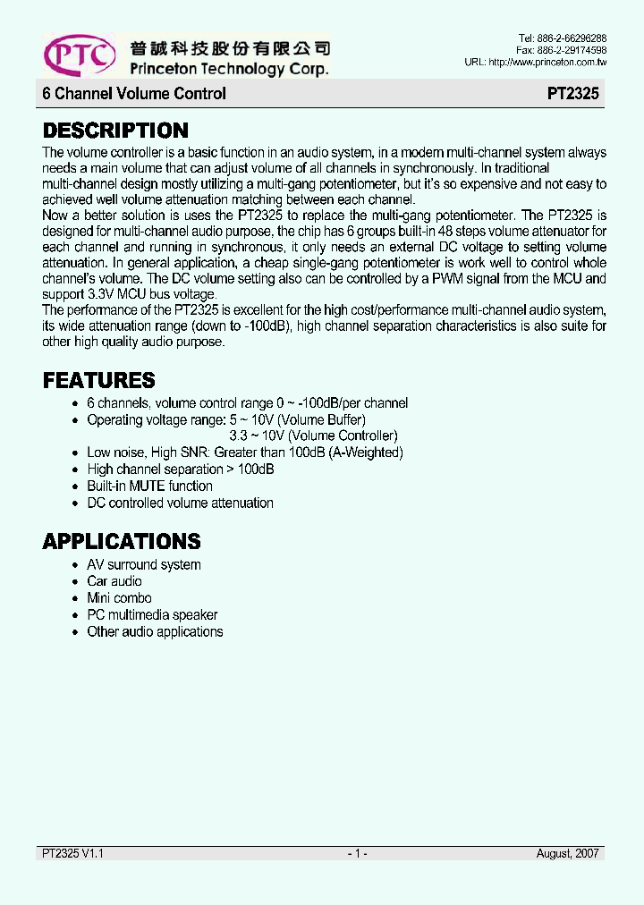 PT2325_1056769.PDF Datasheet