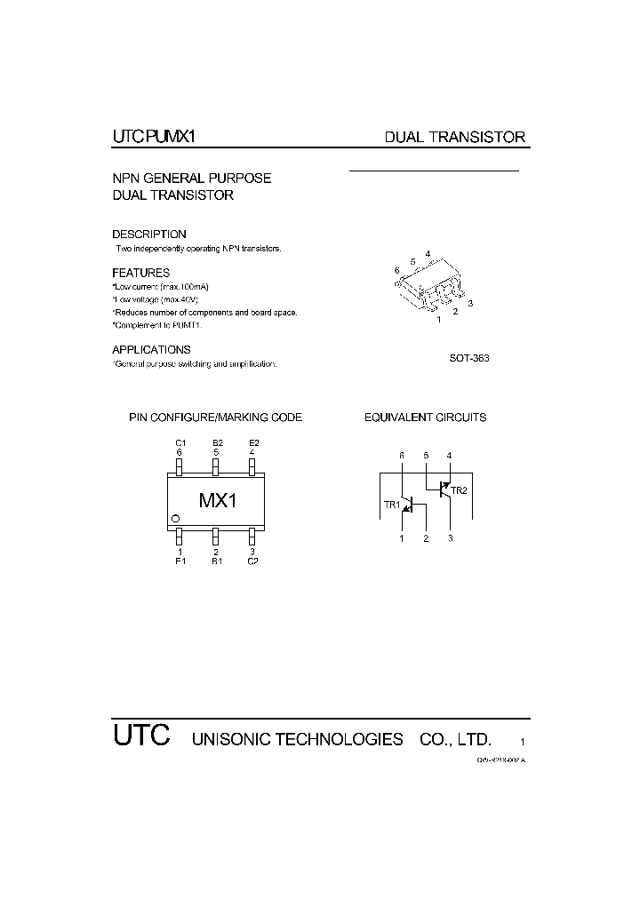 PUMX1_1084734.PDF Datasheet