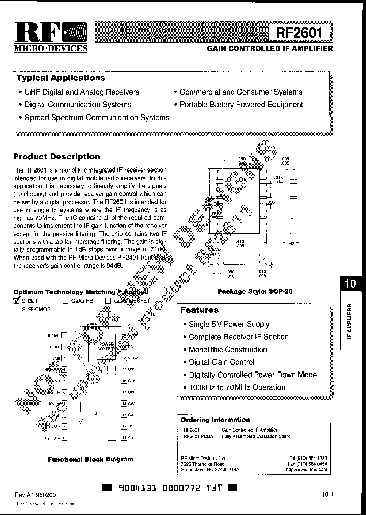 RF2601_1301382.PDF Datasheet