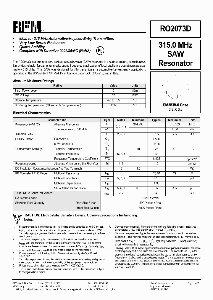 RO2073D_1302409.PDF Datasheet