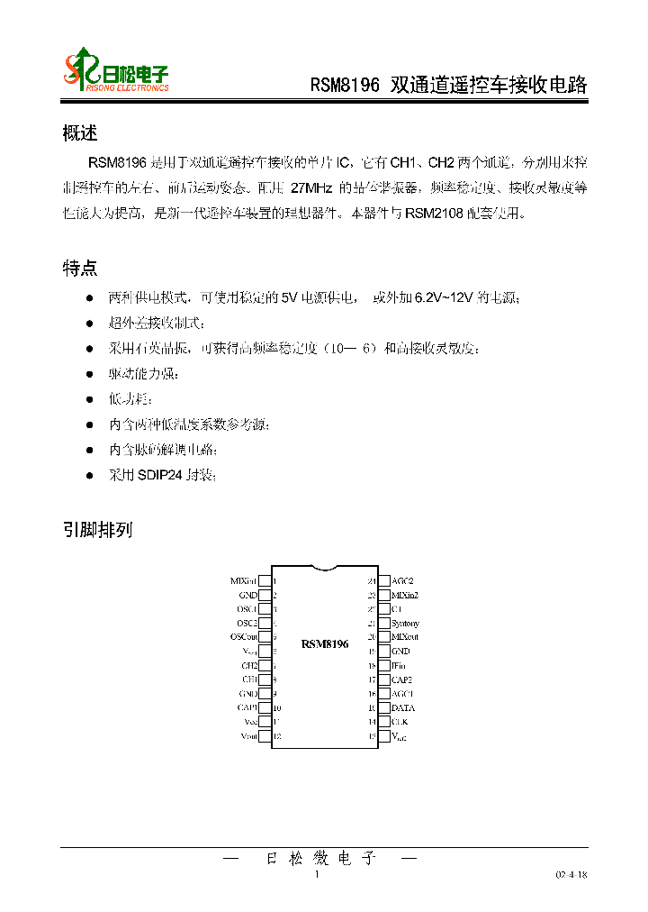 RSM8196_1302787.PDF Datasheet