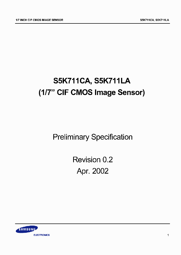 S5K711LA03_1304011.PDF Datasheet