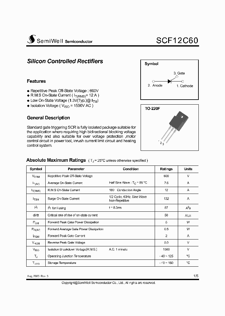 SCF12C60_1019522.PDF Datasheet