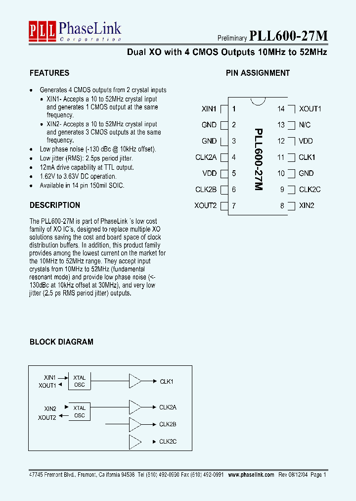PLL600-27M_959591.PDF Datasheet