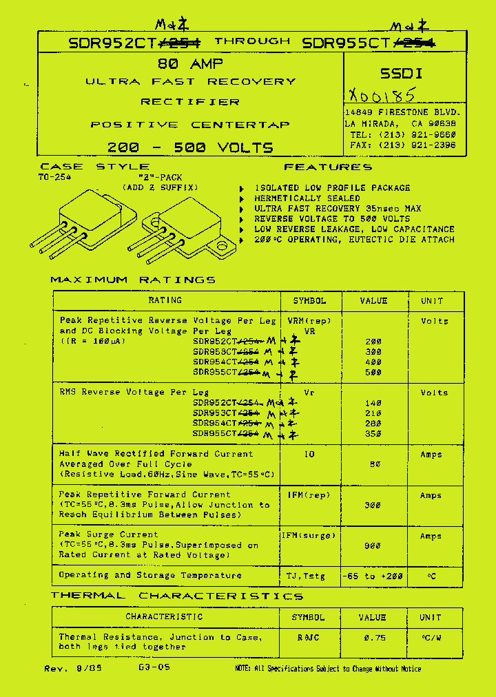 SDR952CT_1159414.PDF Datasheet