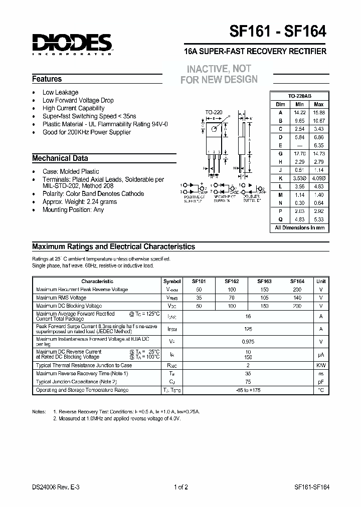 SF163_1110935.PDF Datasheet