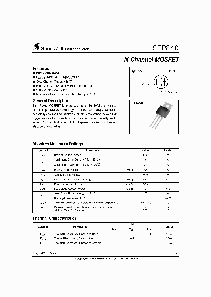 SFP840_1307733.PDF Datasheet