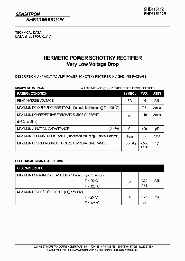 SHD116112_1165039.PDF Datasheet