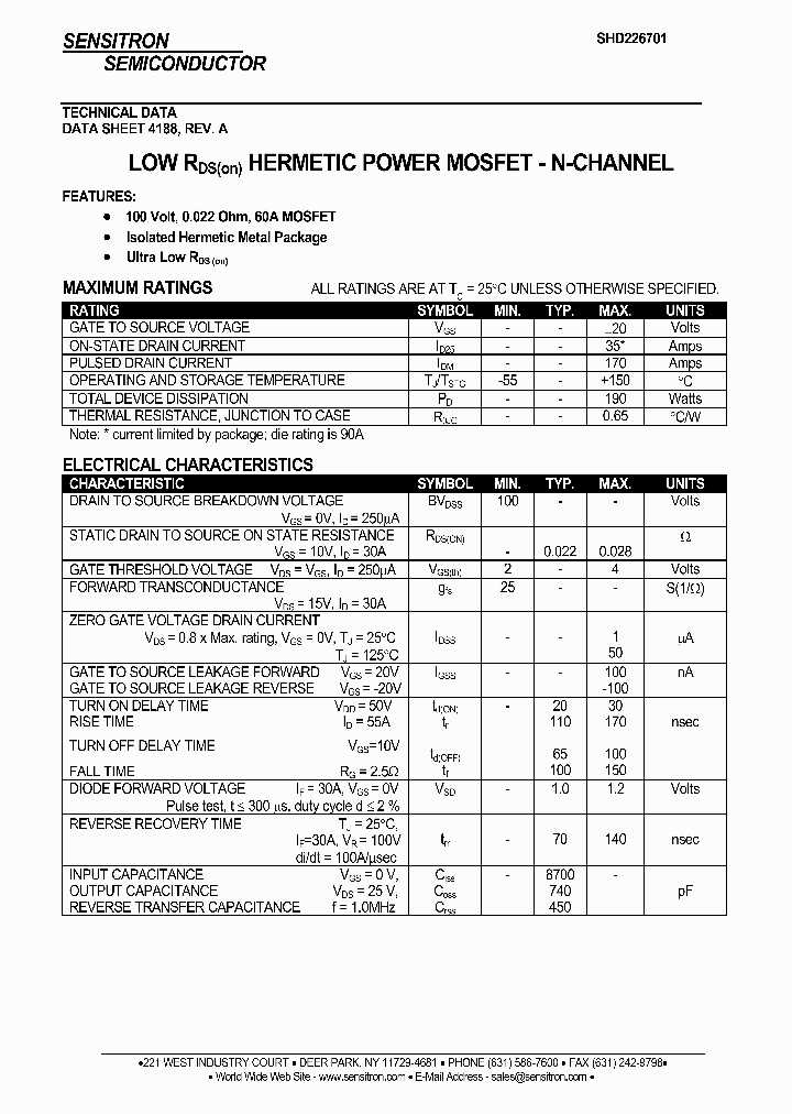 SHD226701_1164807.PDF Datasheet