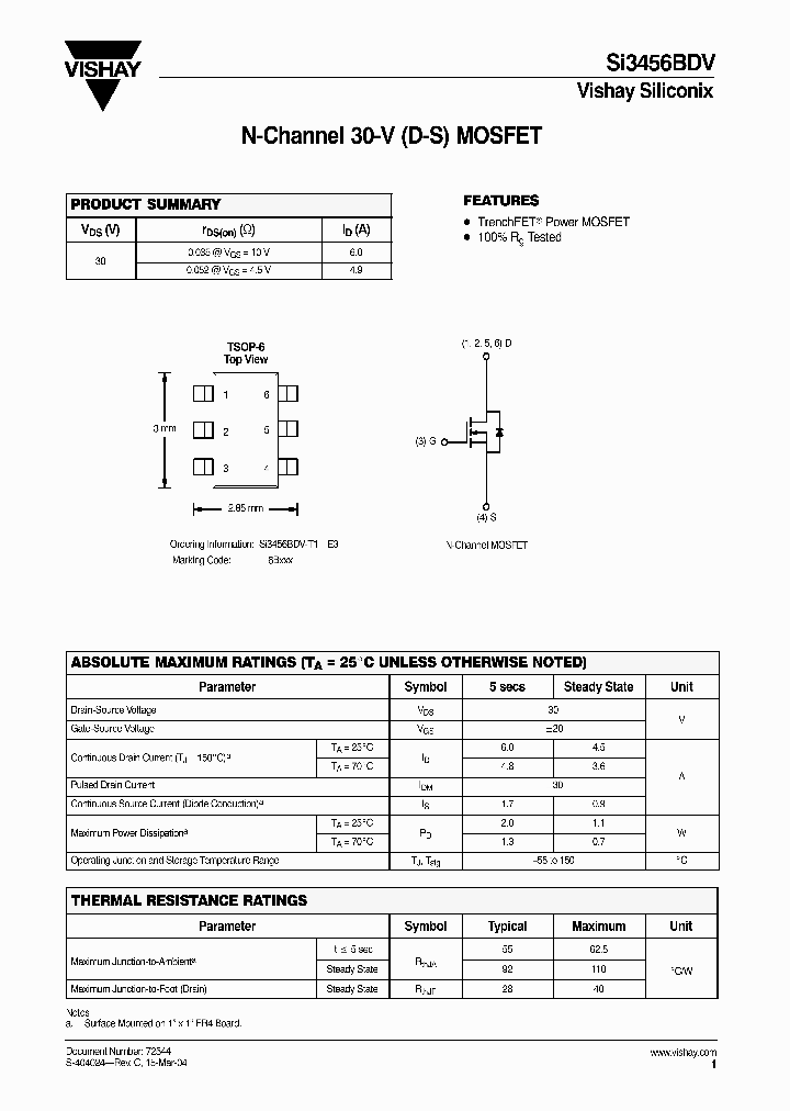 SI3456BDV-T1-E3_1308726.PDF Datasheet