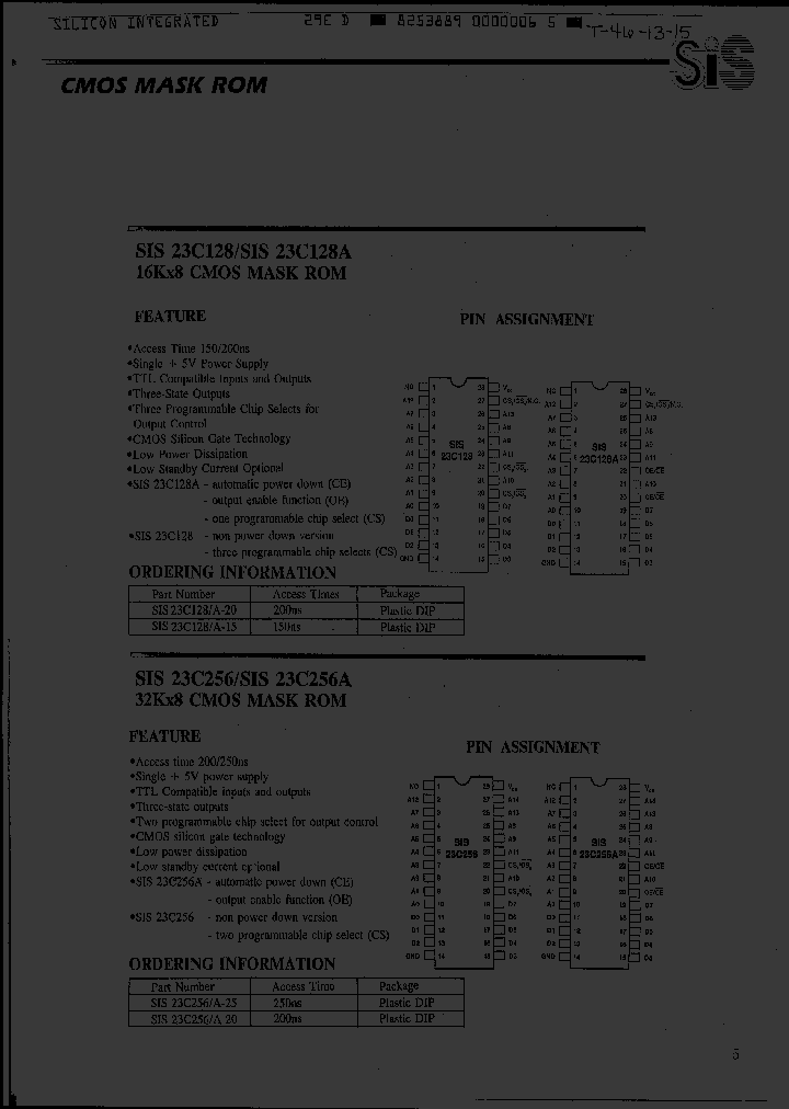 SIS23C256_851618.PDF Datasheet