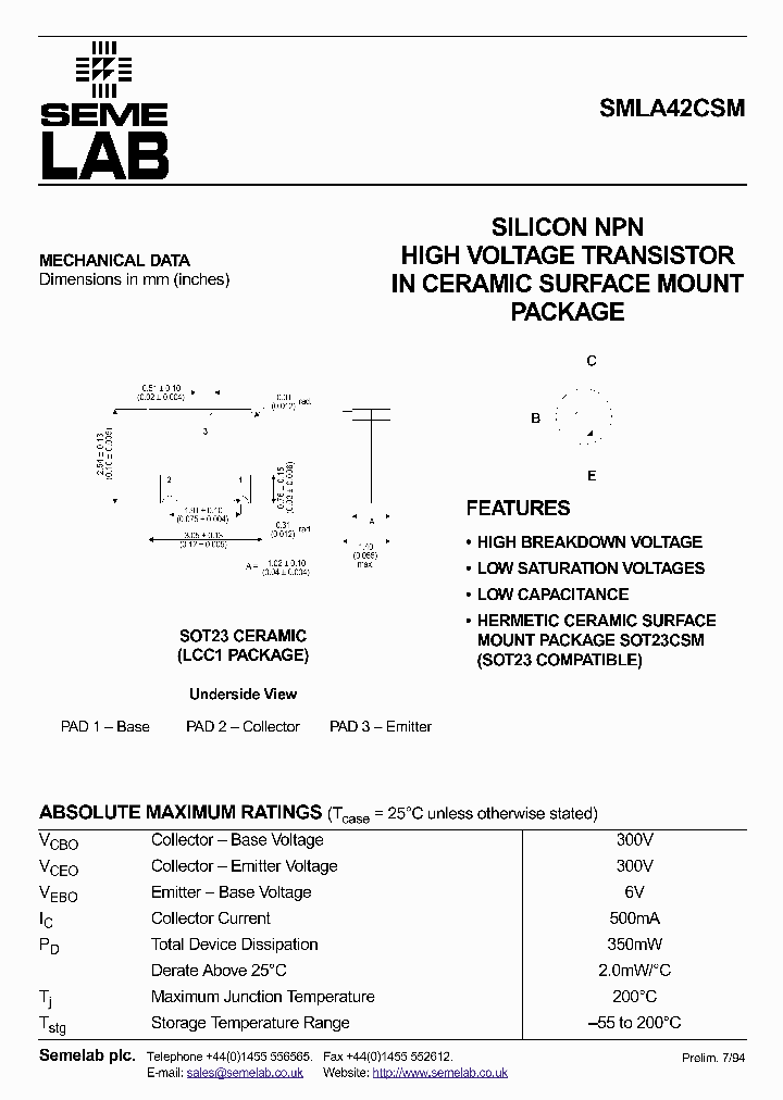 SMLA42CSM_1311494.PDF Datasheet
