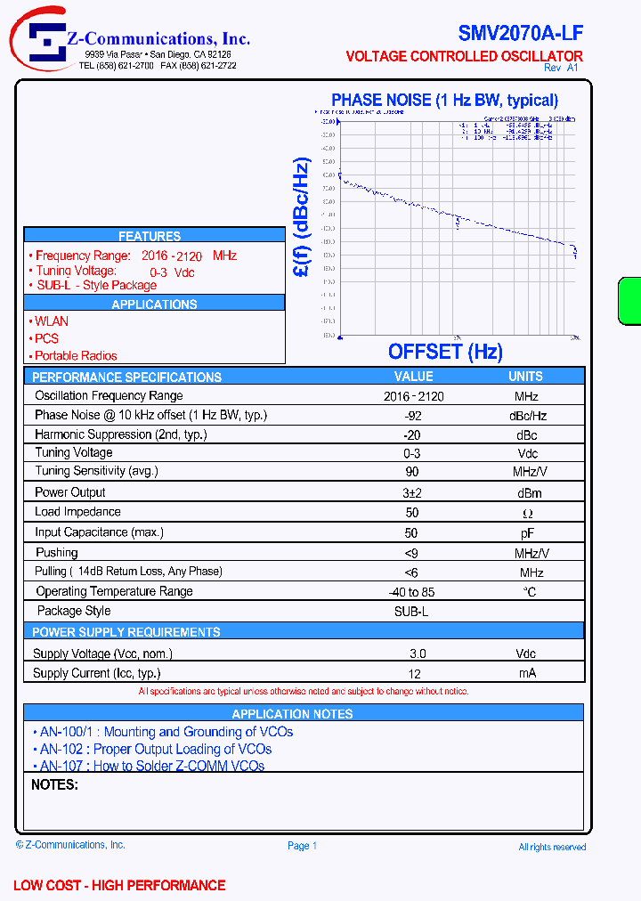 SMV2070A-LF_1311697.PDF Datasheet