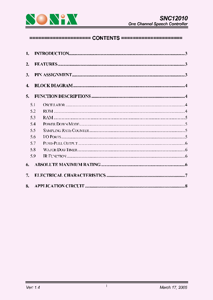 SNC12010_1120987.PDF Datasheet