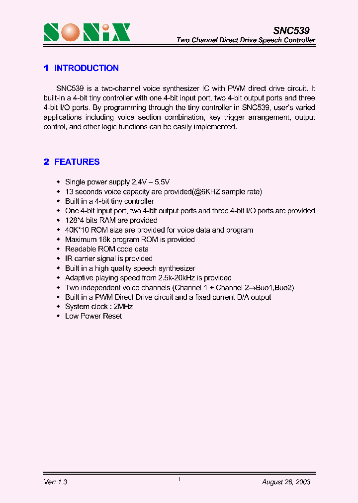SNC539_1314071.PDF Datasheet