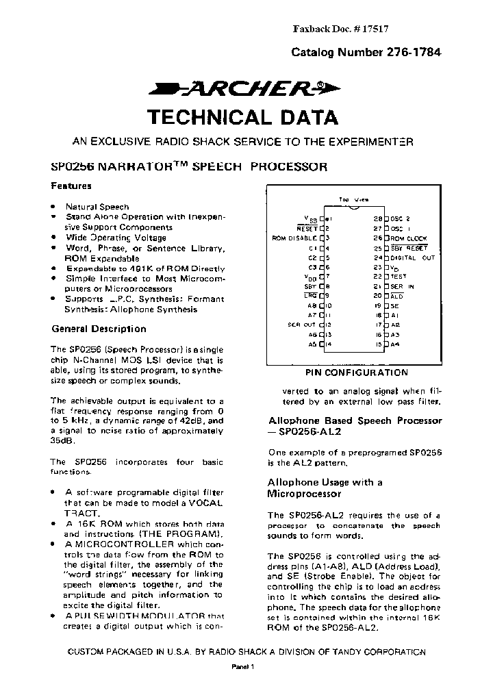 SP0256_1314703.PDF Datasheet