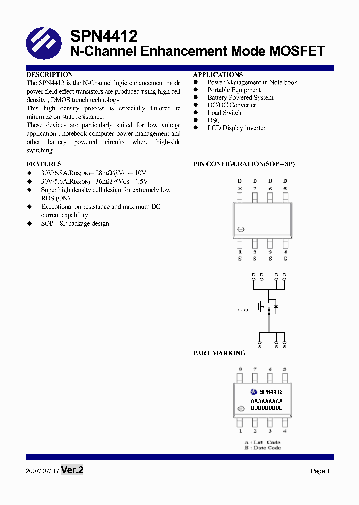 SPN4412S8TG_1315511.PDF Datasheet