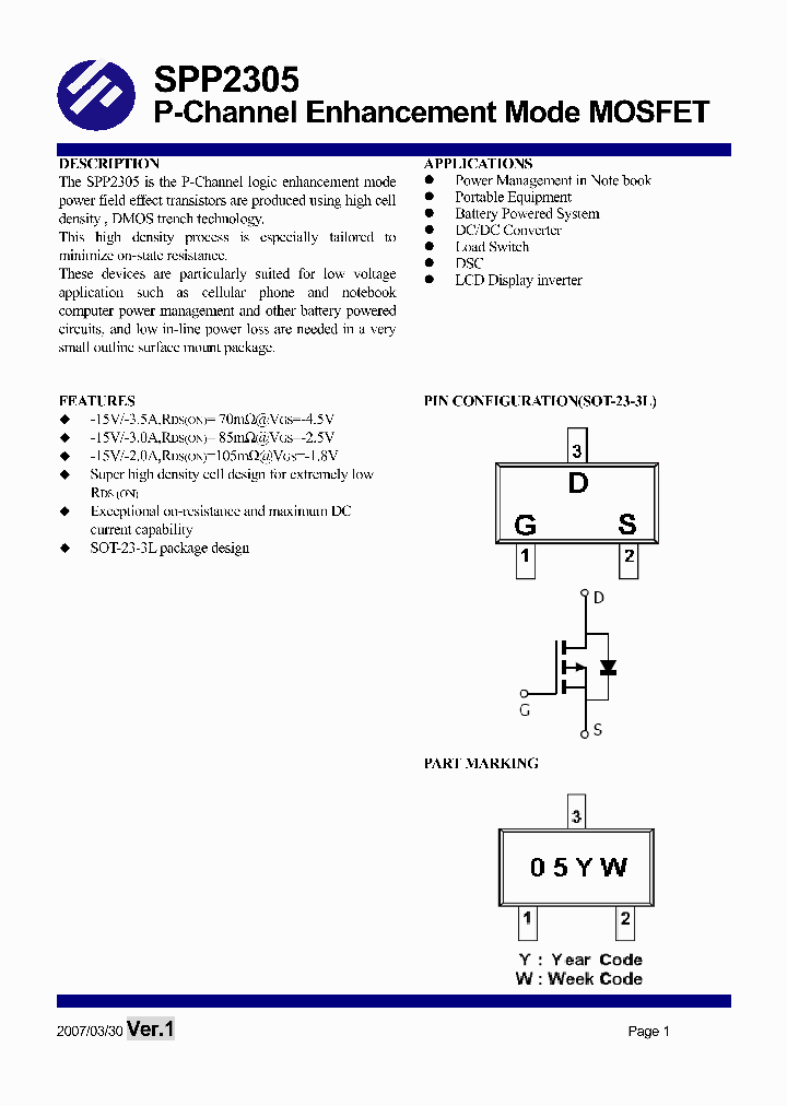 SPP2305S23RG_1315581.PDF Datasheet