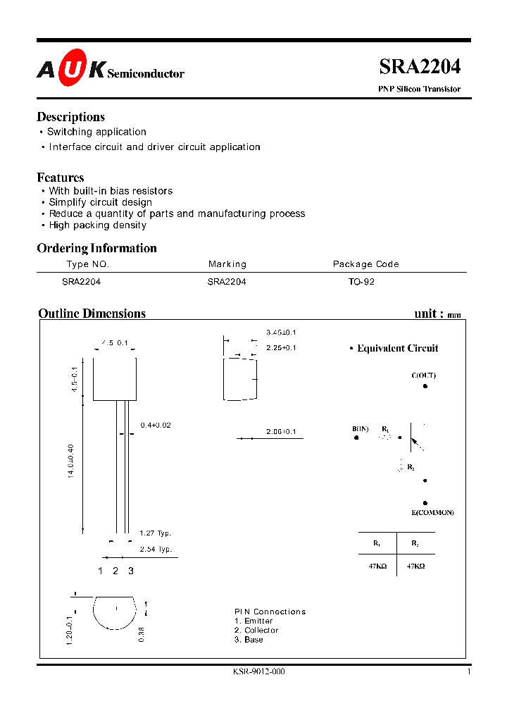 SRA2204_1316135.PDF Datasheet