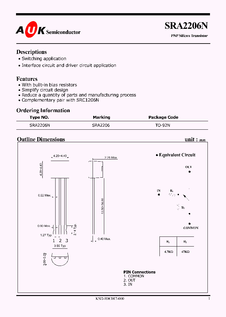 SRA2206N_1316159.PDF Datasheet