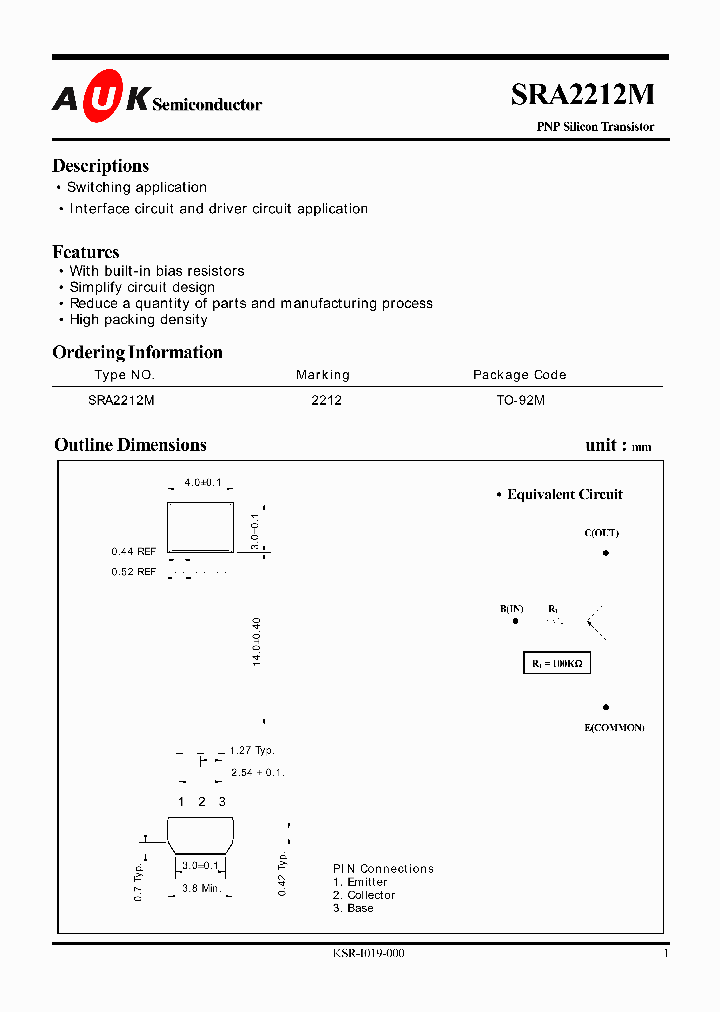 SRA2212M_1316196.PDF Datasheet