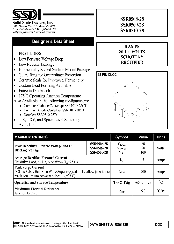 SSR0510-28_1316875.PDF Datasheet