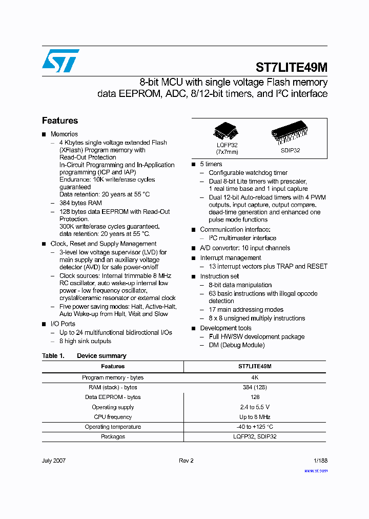 ST7LITE49M_1317638.PDF Datasheet