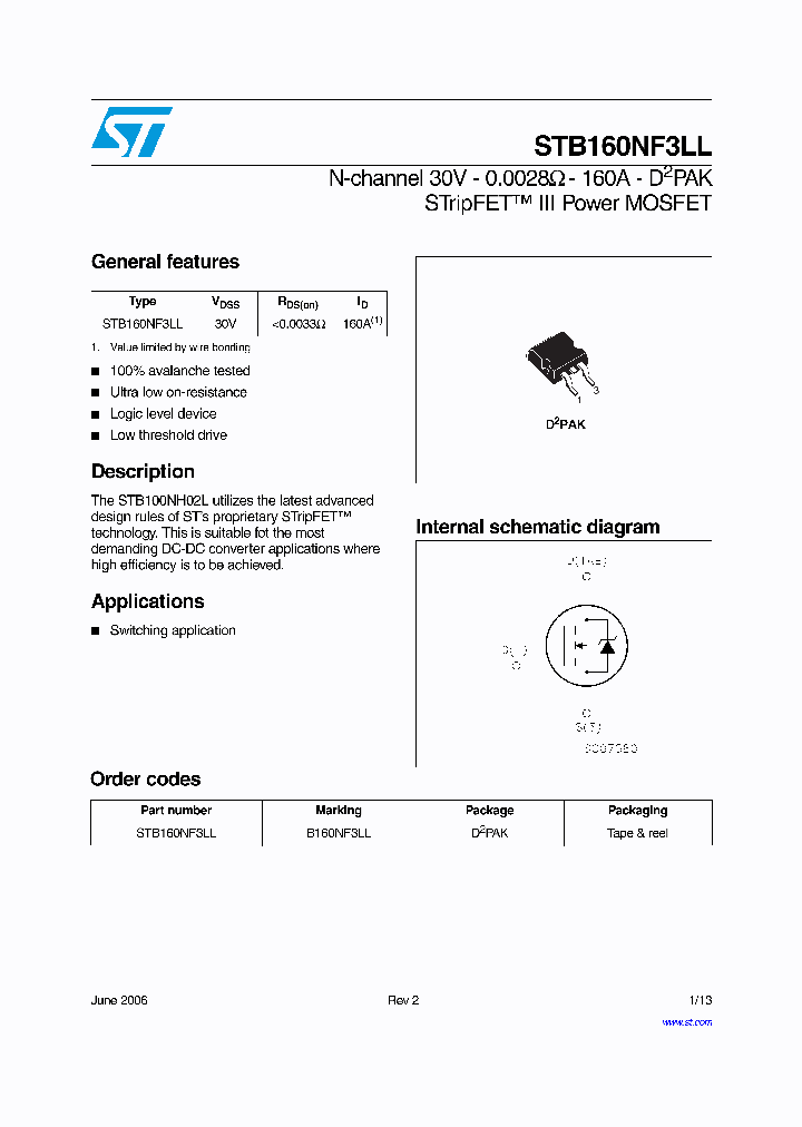 STB160NF3LL06_1317826.PDF Datasheet